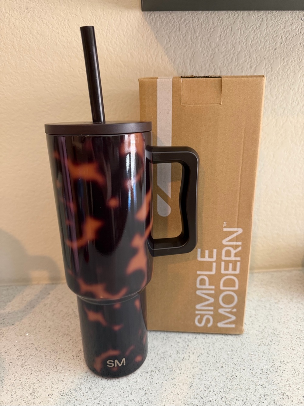 Simple Modern Tortoise 40oz Travel Tumbler with Handle and Straw